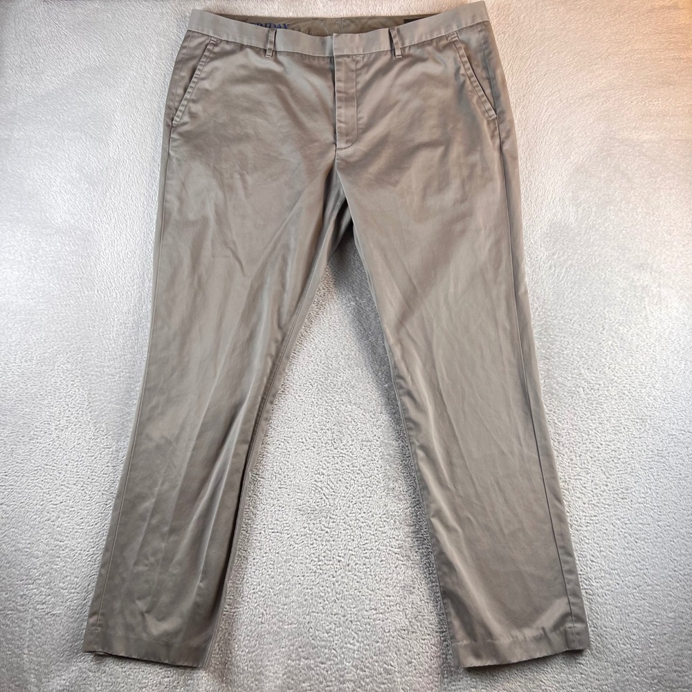 Bonobos Friday Pants Mens 40x32 Slim Fit Tan Khaki Chino Trousers